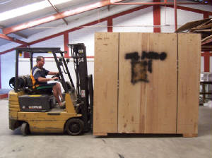 Lift Vans Forklift Handling