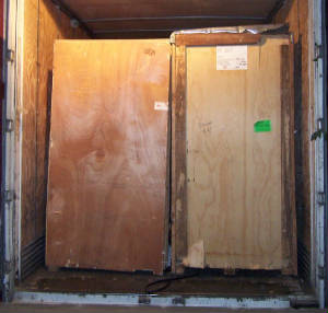 Lift Vans Loaded in Trailer