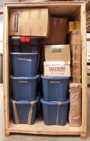 Partially Loaded Lift Van